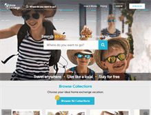 Tablet Screenshot of homeexchange.com